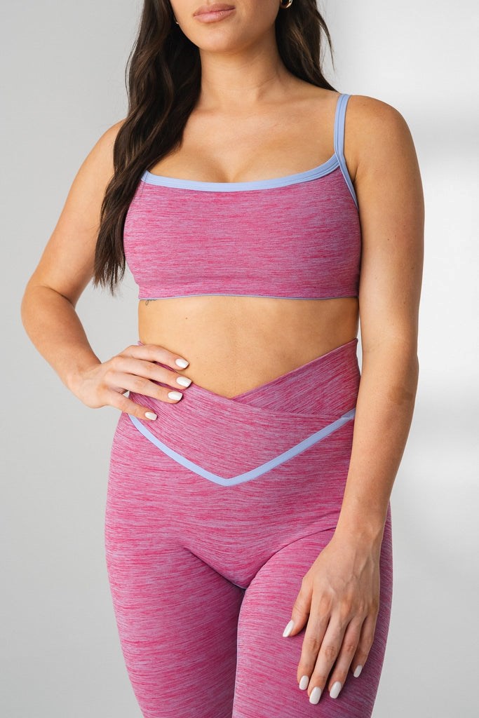 Berry Marl Vitality Daydream Square Bra | WMQDSZ587