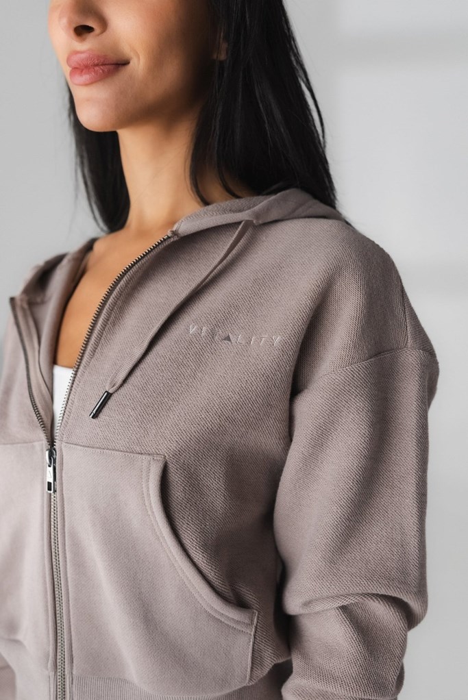 Champagne Vitality Cozy Zip | KACWPH813