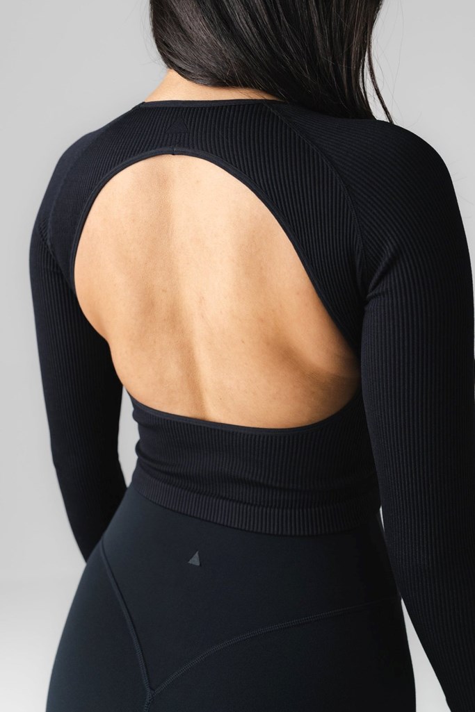 Midnight Vitality Synergy Open Back Long Sleeve | CYQLEO073