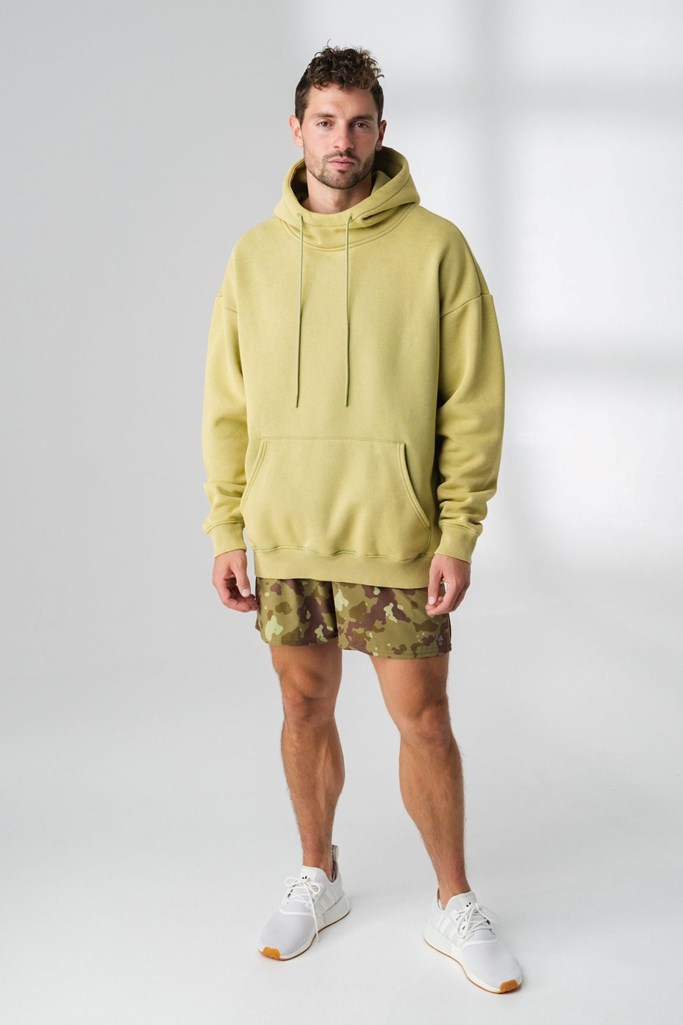 Moss Stone Washed Vitality The Verse Hood | NTRLBG590