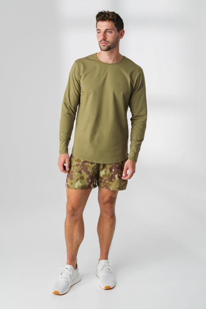 Olive Vitality The Prospect Long Sleeve Tee | KSWYNL943