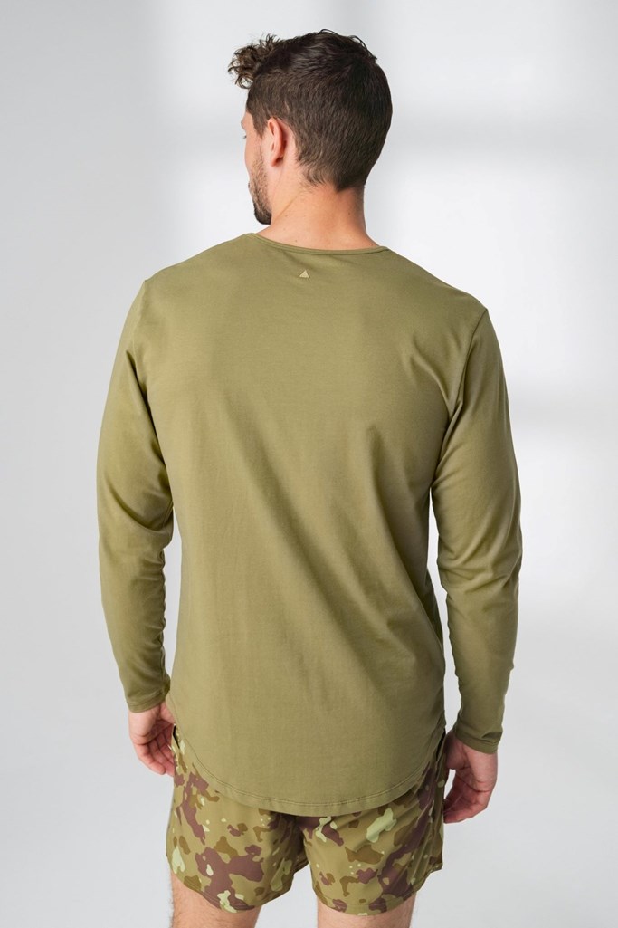 Olive Vitality The Prospect Long Sleeve Tee | KSWYNL943