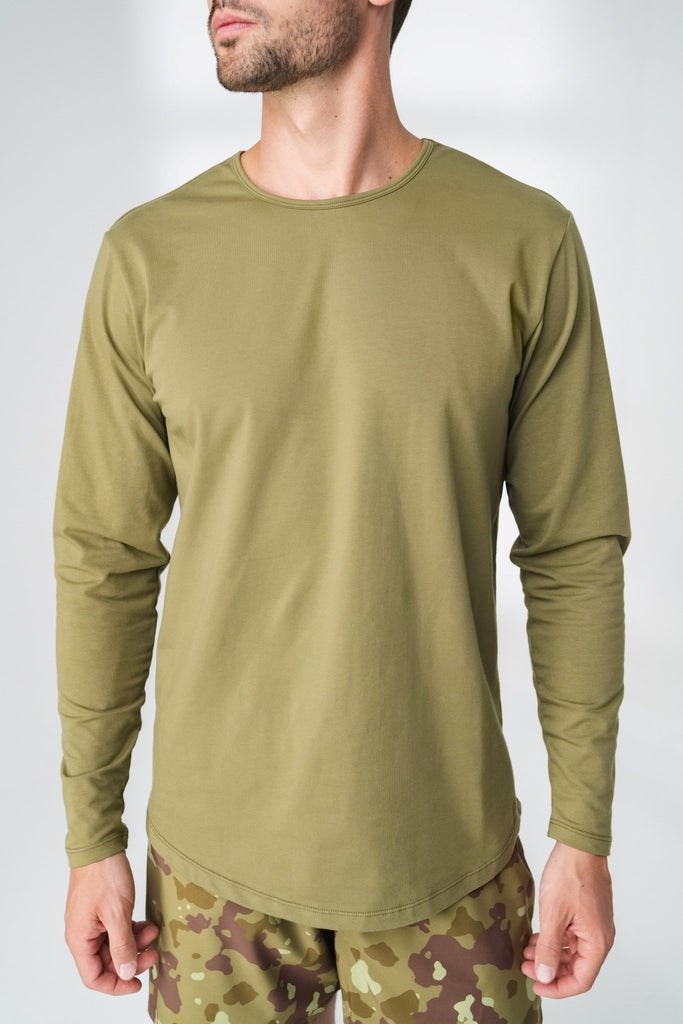 Olive Vitality The Prospect Long Sleeve Tee | KSWYNL943