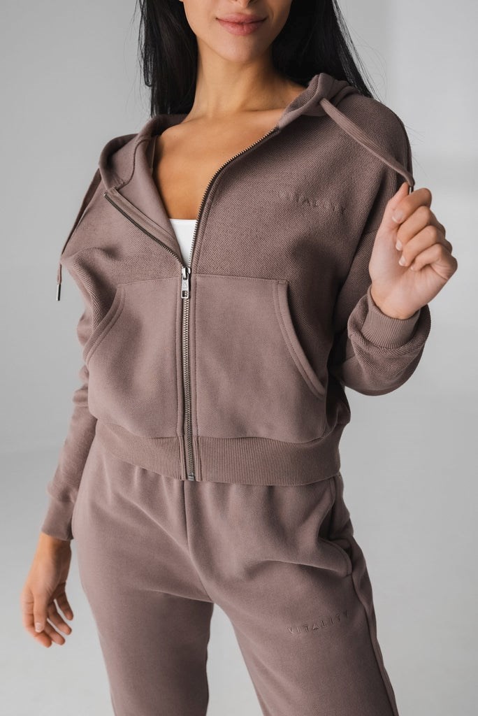 Stone Vitality Cozy Zip | ELOQTF085