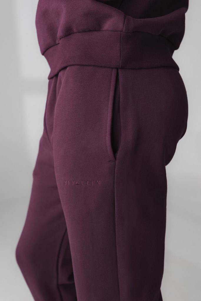 Wine Vitality Cozy Jogger | XSEFQU195