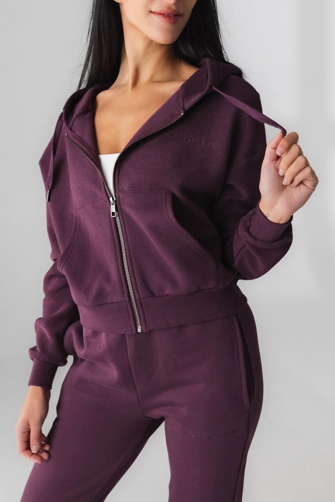 Wine Vitality Cozy Zip | PKWGYM964