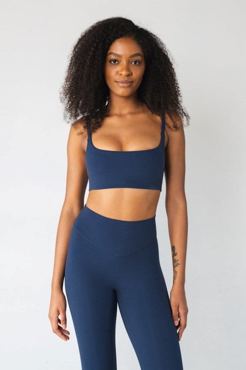 Navy Vitality Cloud II Scoop Bra | BUWAPI253